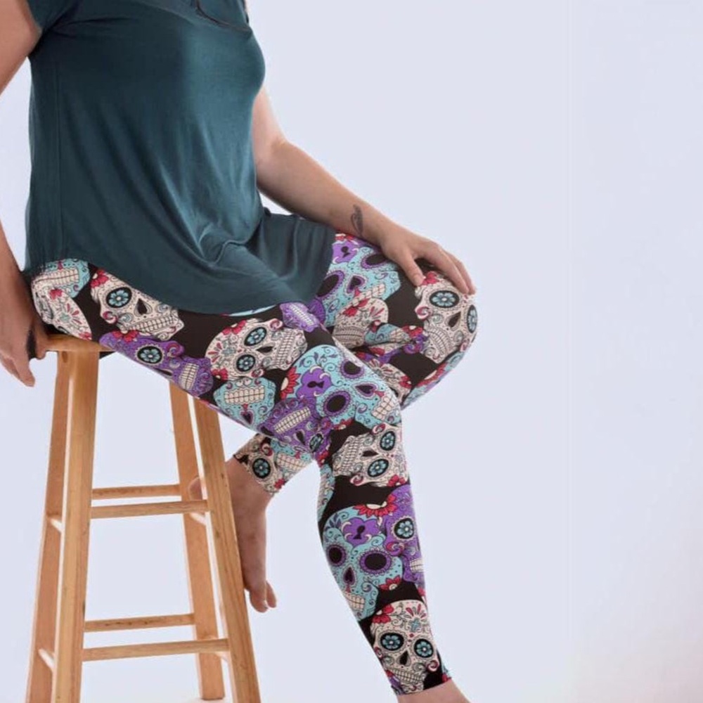 Always Women's sugar skull  Patterned Leggings